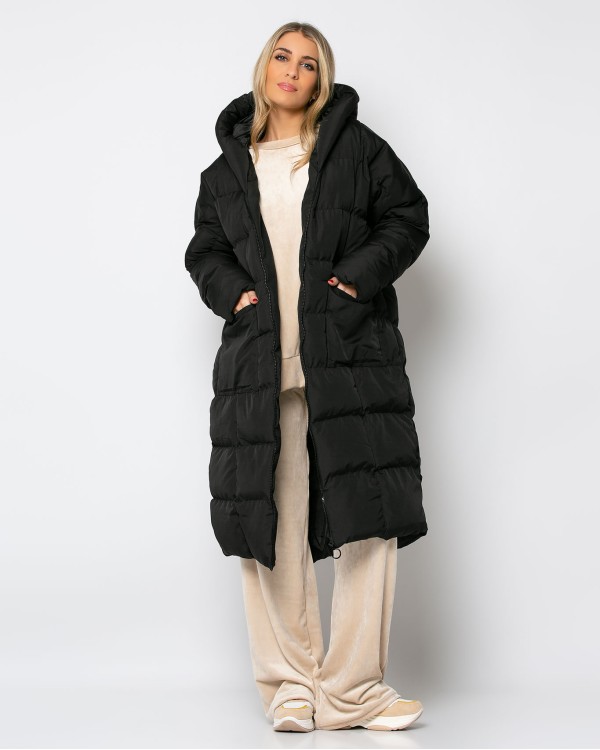 Μπουφαν oversized ροζ