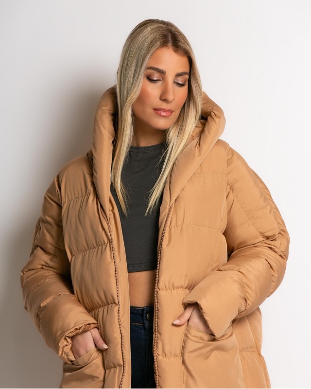 Μπουφαν oversized καπουτσίνο