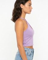 Μπλούζα Top viscose χιαστή λιλά
