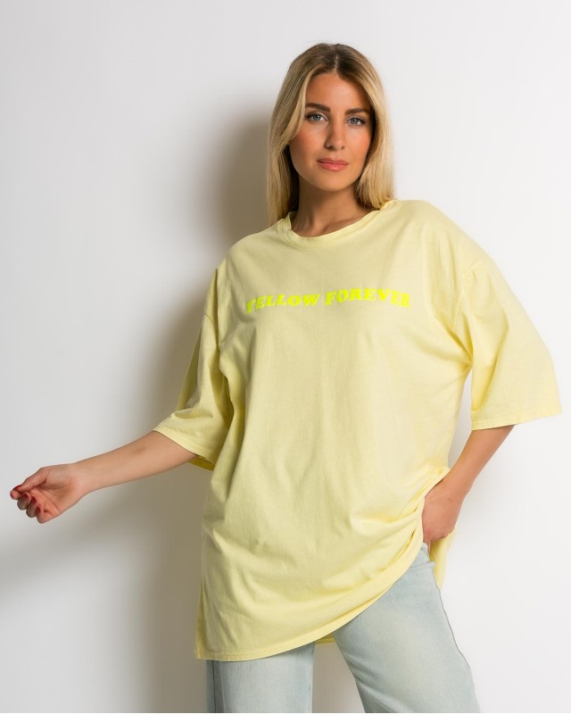 Μπλούζα κοντομάνικη Yellow forever κίτρινο Μπλούζα κοντομάνικη Yellow forever κίτρινο
