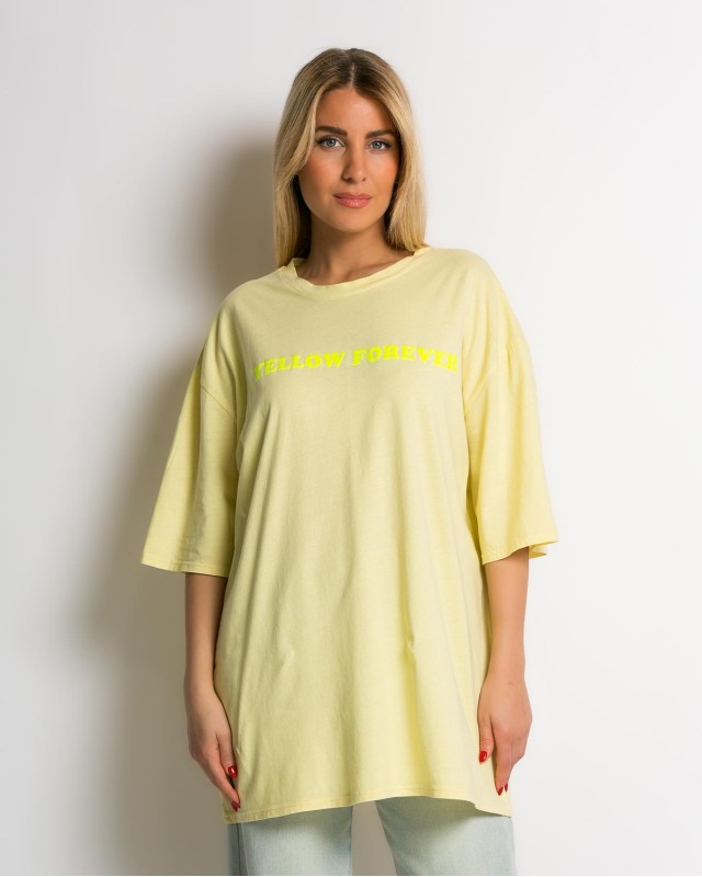 Μπλούζα κοντομάνικη Yellow forever κίτρινο Μπλούζα κοντομάνικη Yellow forever κίτρινο