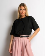 Μπλούζα κοντομάνικη μαύρο