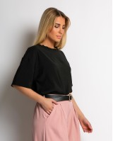 Μπλούζα κοντομάνικη μαύρο