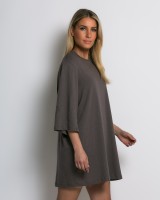 Μπλούζα βαμβακερή oversized με τρουακάρ μανίκι και βάτες elephant