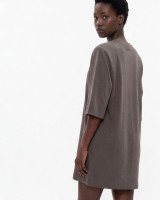 Μπλούζα βαμβακερή oversized με τρουακάρ μανίκι και βάτες elephant
