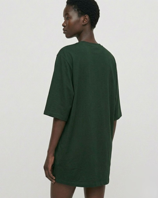 Μπλούζα κοντομάνικη βαμβακερή oversized army