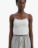 Crop top ραντάκι silver