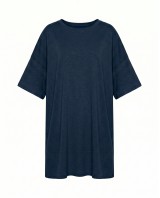 Μπλούζα κοντομάνικη oversized navy