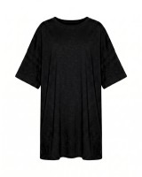 Μπλούζα κοντομάνικη oversized μαύρη