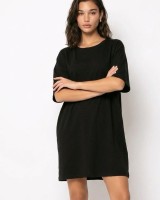 Μπλούζα κοντομάνικη oversized μαύρη