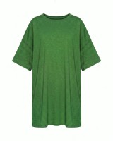 Μπλούζα κοντομάνικη oversized λαδί
