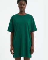 Μπλούζα κοντομάνικη oversized κυπαρισσί