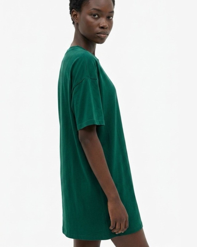 Μπλούζα κοντομάνικη oversized κυπαρισσί