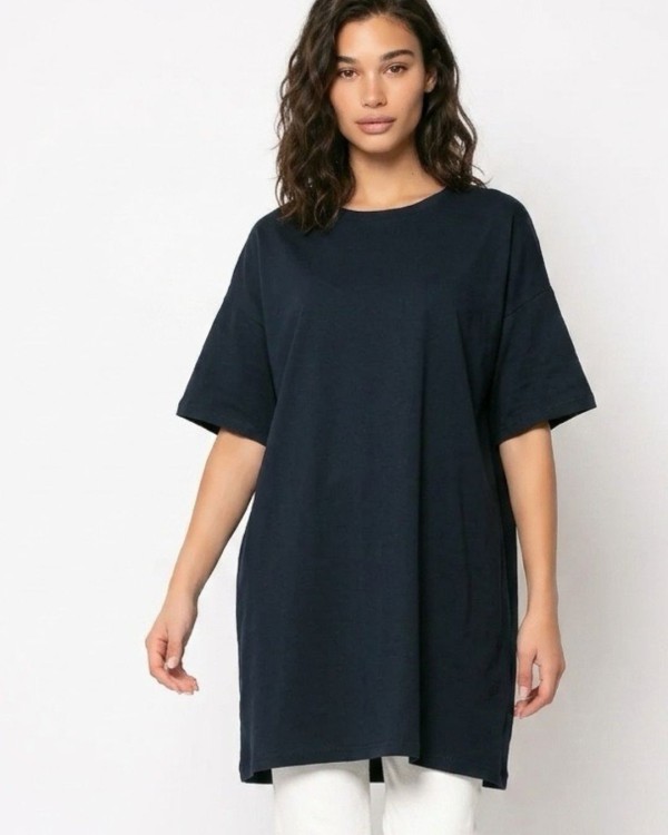 Μπλούζα κοντομάνικη oversized μπεζ ανοιχτό