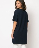 Μπλούζα κοντομάνικη oversized navy