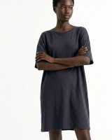 Μπλούζα κοντομάνικη oversized ανθρακί