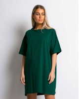 Μπλούζα κοντομάνικη oversized κυπαρισσί Μπλούζα κοντομάνικη oversized κυπαρισσί
