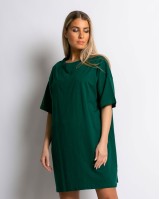 Μπλούζα κοντομάνικη oversized κυπαρισσί Μπλούζα κοντομάνικη oversized κυπαρισσί