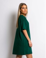 Μπλούζα κοντομάνικη oversized κυπαρισσί Μπλούζα κοντομάνικη oversized κυπαρισσί