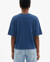 Crop top βαμβακερό   ιντιγκο