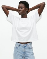 Crop top βαμβακερό  εκρού