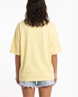 Μπλούζα οversized με τρουακάρ μανίκι yellow