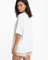 Μπλούζα οversized με τρουακάρ μανίκι off white