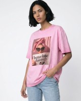 FACE Oversized T-Shirt ροζ