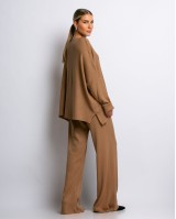 Σετ πλεκτό με κλειστή λαιμόκοψη ταμπά