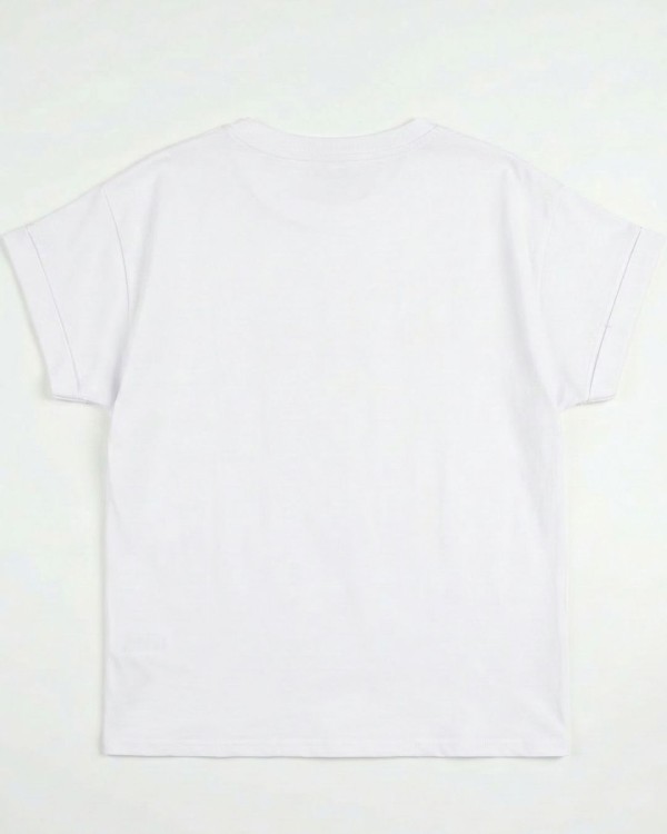 FACE T-Shirt με Graphic Print λευκό