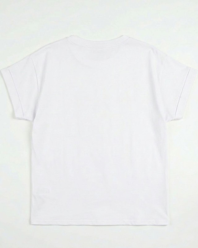 FACE T-Shirt με Graphic Print λευκό