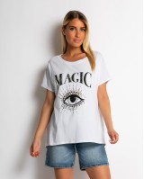 Μπλούζα κοντομάνικη με σχέδιο Magic Μπλούζα κοντομάνικη με σχέδιο Magic