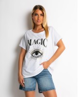 Μπλούζα κοντομάνικη με σχέδιο Magic Μπλούζα κοντομάνικη με σχέδιο Magic