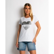 Μπλούζα κοντομάνικη με σχέδιο Je T’aime