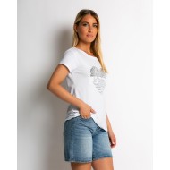 Μπλούζα κοντομάνικη με σχέδιο Je T’aime