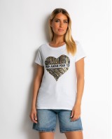 Μπλούζα κοντομάνικη με σχέδιο Mon amour χρυσ΄ό Μπλούζα κοντομάνικη με σχέδιο Mon amour χρυσ΄ό