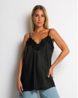 Μπλούζα lingerie μαύρο Μπλούζα lingerie μαύρο