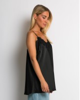 Μπλούζα lingerie μαύρο Μπλούζα lingerie μαύρο