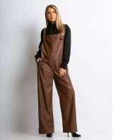 Σαλοπέτα δερματίνη καφέ