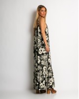 Φόρεμα boho με εμπριμέ σχέδιο μαύρο Φόρεμα boho με εμπριμέ σχέδιο μαύρο