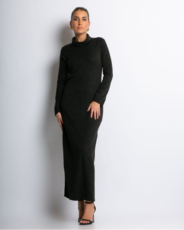 Φόρεμα μακρυμάνικο ζιβάγκο μπεζ