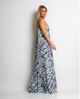 Φόρεμα zebra print navy Φόρεμα zebra print navy