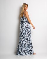 Φόρεμα zebra print navy Φόρεμα zebra print navy