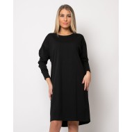 Φόρεμα βαμβακερό oversized μαύρο