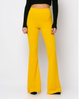 Παντελόνι καμπάνα μουσταρδί