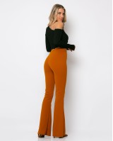 Παντελόνι καμπάνα κανέλα