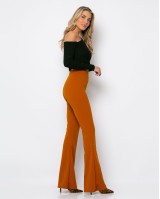 Παντελόνι καμπάνα κανέλα