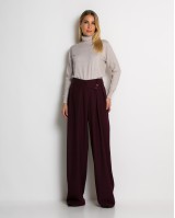 Παντελόνα με κούμπωμα στο πλάι δαμασκηνί