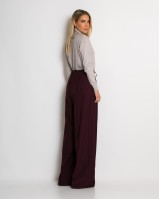 Παντελόνα με κούμπωμα στο πλάι δαμασκηνί