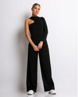 Παντελόνι με πιέτα μαύρο